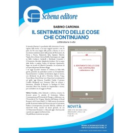 IL SENTIMENTO DELLE COSE CHE CONTINUANO