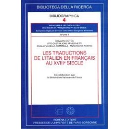 Traductions (Les) de l’italien en français au XVIIIe siècle (vol. II)